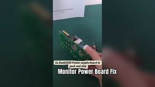 Sostituzione riparazione scheda di alimentazione del monitor paziente DASH2500