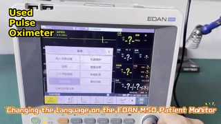 Uno sguardo più da vicino: pulsossimetro usato Mindray PM50 rilevatore di saturazione di ossigeno nel sangue